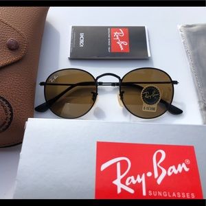 Rayban Round Metal Sunglasses 002 50mm